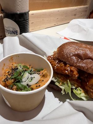   at Kitsune Burgers in Brussels