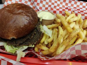 Double smash at Kitsune Burgers in Brussels