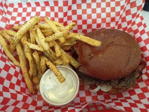 Bacon smash at Kitsune Burgers in Brussels