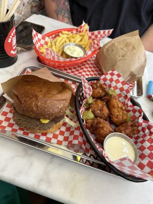 Cornfritters  at Kitsune Burgers in Brussels