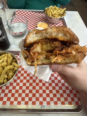   at Kitsune Burgers in Brussels