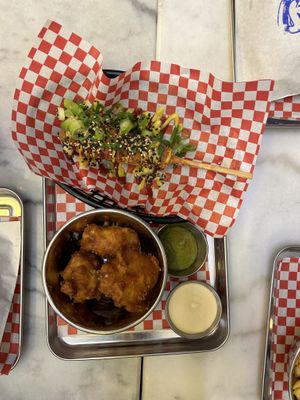 Corndog  at Kitsune Burgers in Brussels