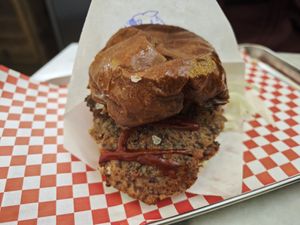 Double smash at Kitsune Burgers in Brussels