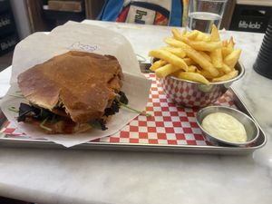Tofu Burger   at Kitsune Burgers in Brussels