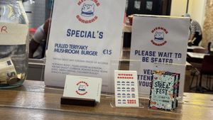   at Kitsune Burgers in Brussels