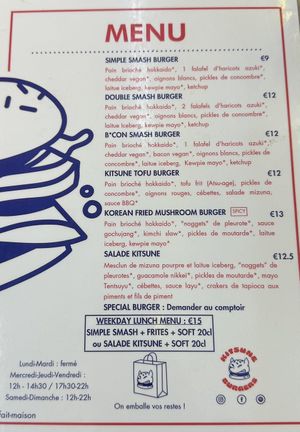   at Kitsune Burgers in Brussels