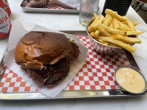   at Kitsune Burgers in Brussels