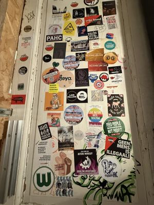 The bathroom   at Kitsune Burgers in Brussels