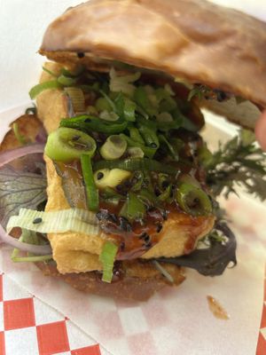 Kitsune Tofu Burger 12€  at Kitsune Burgers in Brussels