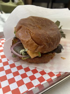 Kitsune Tofu Burger 12€  at Kitsune Burgers in Brussels