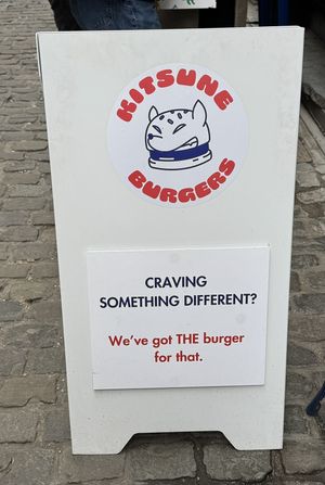   at Kitsune Burgers in Brussels