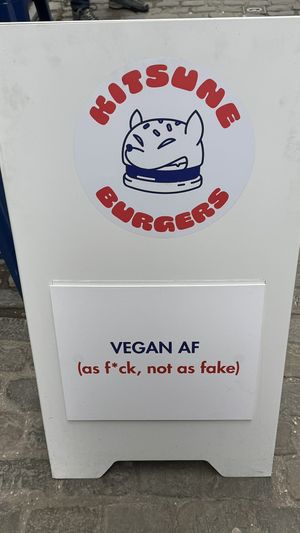   at Kitsune Burgers in Brussels