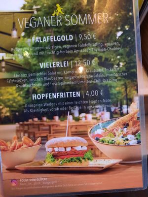 "veganer Sommer" Sonderangebot at Hans im Glück in Kiel