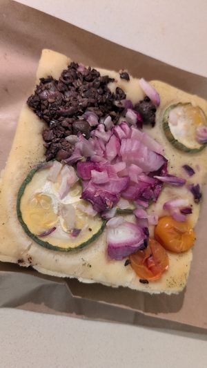 Mediterranean focaccia at Le Panem in Buenos Aires