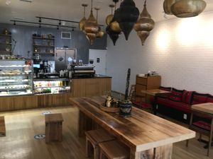 Inside seating. at Jordan Pie Cafe in New York City