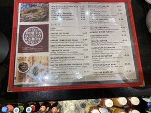 Menu at Jordan Pie Cafe in New York City