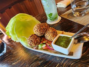 Quinoa meatballs at Spices Restaurant 香辣軒 in Hong Kong Island