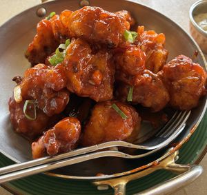 Korean style spicy cauliflower   at Spices Restaurant 香辣軒 in Hong Kong Island