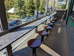 Outside dining. at Liberty Burger in Jackson