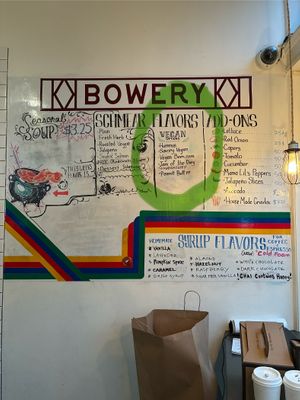 Schmear options   at Bowery Bagels in Portland