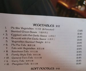 Vegan Mains  at Golden Gate in Forks