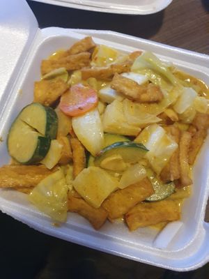 Curry Tofu  at Golden Gate in Forks