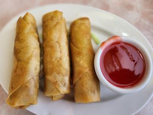 Spring rolls at Golden Gate in Forks