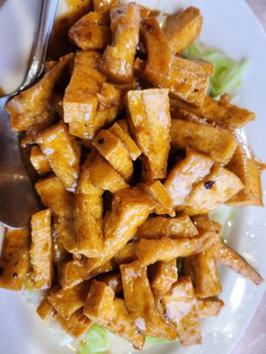 General Tso's tofu at Golden Gate in Forks