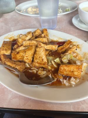 Mongolian tofu  at Golden Gate in Forks