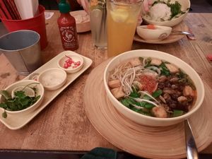 Cahn Tofu soup at Oriental Soup House - Szervita tér in Budapest