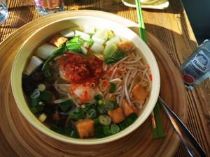 Canh tofu soup at Oriental Soup House - Szervita tér in Budapest