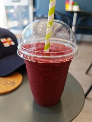 Blackcurrant blueberry and banana at Vunch in Bromley