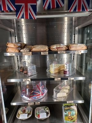 Fridge (cakes and wraps) at Vunch in Bromley