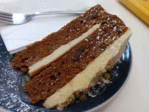 Carrot cake at Vunch in Bromley