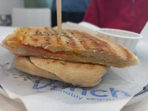 Ham and cheese toastie at Vunch in Bromley