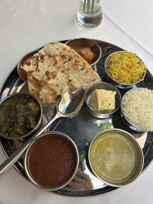 Vegan Thali 13,90€  at Royal Bombay Palace in Linz