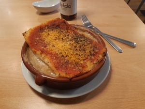 Lunch / Main / Vegan lassagne at A Flama in Zaragoza