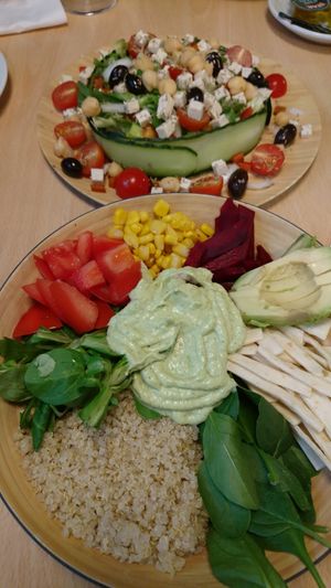 Ensalada at A Flama in Zaragoza
