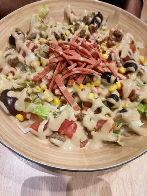 Caesar salad at A Flama in Zaragoza