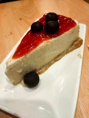 Cheesecake at A Flama in Zaragoza