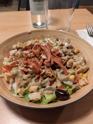 Caesar salad at A Flama in Zaragoza