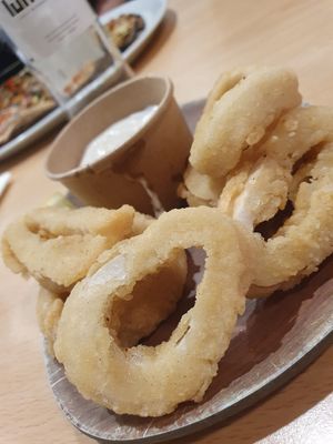Calamares perfectos 🥰 at A Flama in Zaragoza