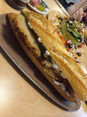 Bocadillo de tortilla at A Flama in Zaragoza