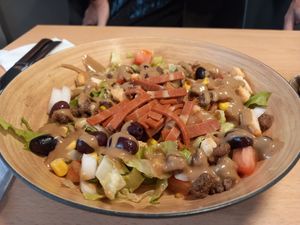Ensalada césar ( menú) at A Flama in Zaragoza