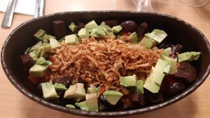 Arganese salad at A Flama in Zaragoza