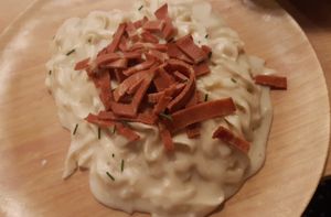 Carbonara at A Flama in Zaragoza