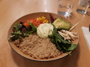 Quinoa salad at A Flama in Zaragoza