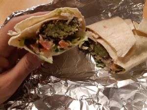 Falafel at A Flama in Zaragoza