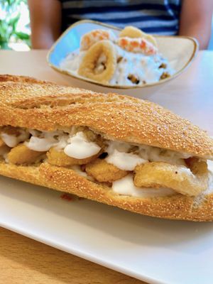 Bocadillo de calamares   at A Flama in Zaragoza
