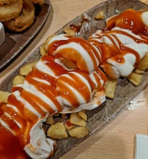 Patatas bravas at A Flama in Zaragoza